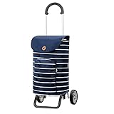 ANDERSEN Einkaufstrolley - Scala Shopper Plus Mia blau 47 L stilvoll,wasserabweisend, Aluminium, klappbar, leicht, Räder abnehmbar